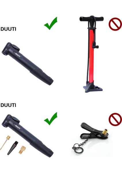 Bir Stil Çok Fonksiyonlu Taşınabilir Bisiklet Bisikleti Hava Pompası Lastik Top Çift Darbe Gaz Ağzı Bisiklet Pompası (Yurt Dışından) indirimleri