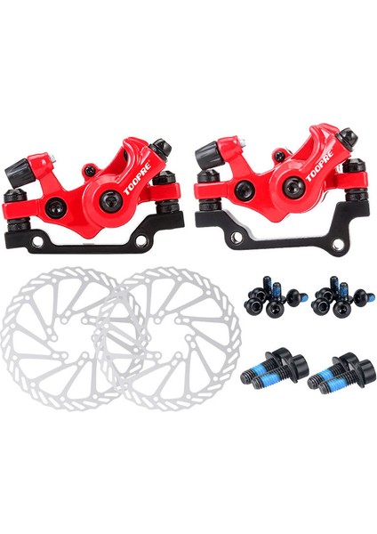 Siyah Ön Fren Stili Ultra Hafif Dağ Bisikleti Mekanik Hat Çekişli Disk Fren Mtb Elektrikli Bisiklet Disk Freni Evrensel Ön ve Arka Fren Kaliperleri (Yurt Dışından)