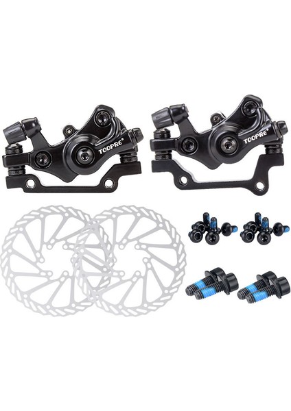 Siyah Ön Fren Stili Ultra Hafif Dağ Bisikleti Mekanik Hat Çekişli Disk Fren Mtb Elektrikli Bisiklet Disk Freni Evrensel Ön ve Arka Fren Kaliperleri (Yurt Dışından)