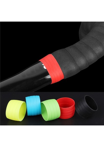 Yeşil Tarzı Silikon Bisiklet Direksiyon Bandı Fişi Sabit Halka Yol Bisikleti Vites Kolu Koruma Kapak Kaymaz Bisiklet Aksesuarları (Yurt Dışından) indirimleri