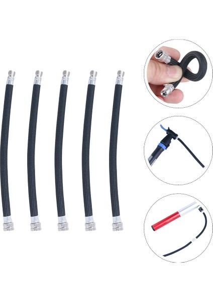 Siyah Stil Lastik Şişiriciler Futbol Şişme Nozulu Hava Hortumu Pompa Aksesuarı Tüp Uzatma Güzellik Ağızlık (Yurt Dışından) modelleri