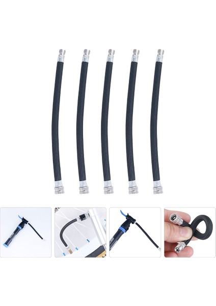 Siyah Stil Lastik Şişiriciler Futbol Şişme Nozulu Hava Hortumu Pompa Aksesuarı Tüp Uzatma Güzellik Ağızlık (Yurt Dışından) fırsatları