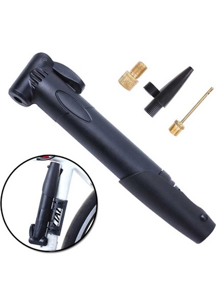 Tip1 Stili Taşınabilir Bisiklet Pompası Mini El Pompası Bisiklet Hava Pompası Top Oyuncak Lastik Inflator Valf Siyah Mtb Dağ Bisikleti Pompası (Yurt Dışından)