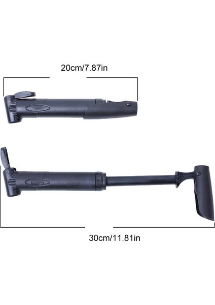 Tip1 Stili Taşınabilir Bisiklet Pompası Mini El Pompası Bisiklet Hava Pompası Top Oyuncak Lastik Inflator Valf Siyah Mtb Dağ Bisikleti Pompası (Yurt Dışından)