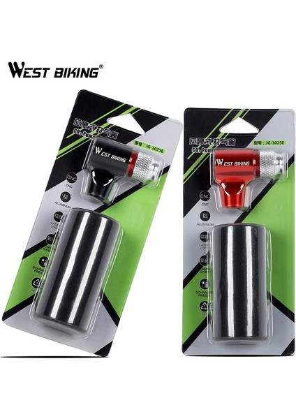 Kırmızı Stil Bisiklet Şrader Presta Adaptörü Için Co2 Pompası Taşınabilir Bisiklet Mini Hava Pompası Inflator Alüminyum Lastik Tüp El Pompası Co2 Kartuşu Yok (Yurt Dışından)