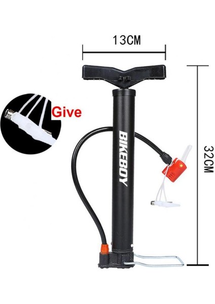 A Tipi Stili Taşınabilir Bisiklet Pompası Yüksek Basınç Dağ Bisikleti Pompası Ev Bisikleti Şişirici Yüksek Elle Tutulan Barometre Mtb Aksesuarları (Yurt Dışından)