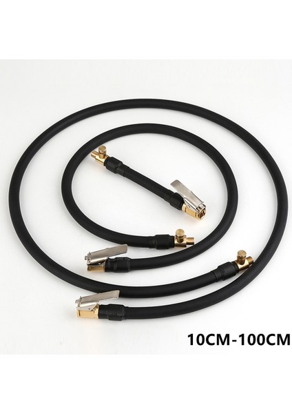 20CM Tarzı Motosiklet Araba Bisiklet Lastik Pompa Uzatma Hortumu Hava Pompası Nozül Adaptör Valfi Şişirme Pompa Uzatma Tüpü Hızlı Klips To Deflat (Yurt Dışından)