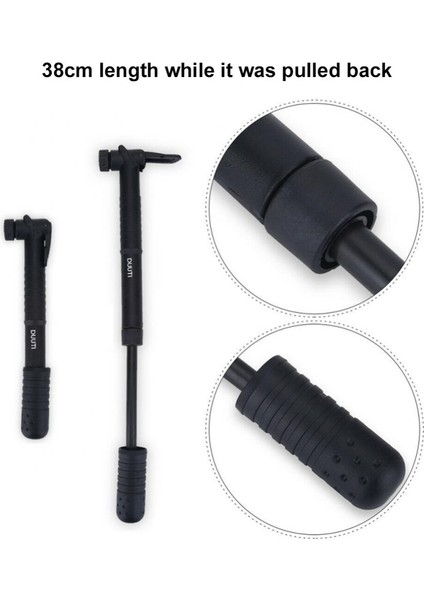 Siyah Stil Taşınabilir Bisiklet Pompası Mini El Pompası Bisiklet Hava Pompası Top Oyuncak Lastik Ikiz Valf Mtb Dağ Bisikleti Pompası (Yurt Dışından)