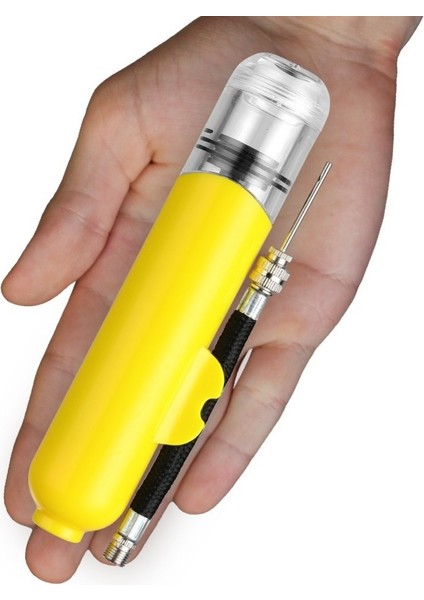 Siyah Stil 16 cm Mini Top Pompa Taşınabilir Plastik Çift Eylem Spor Topları Basketbol Futbol Futbol Yoga Topu El Hava Pompası Şişirici ile (Yurt Dışından) indirimleri
