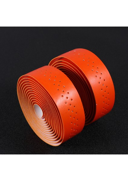 Turuncu Tarzı Bisiklet Kolu Bandı Sap Sarımı Pu Wrapscycling Kavrama Yumuşak Yol Yapışkan Kayış Kapak Dekor Şeritler Emici Pedli Saplar (Yurt Dışından)