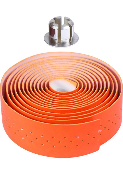 Turuncu Tarzı Bisiklet Kolu Bandı Sap Sarımı Pu Wrapscycling Kavrama Yumuşak Yol Yapışkan Kayış Kapak Dekor Şeritler Emici Pedli Saplar (Yurt Dışından) indirimleri