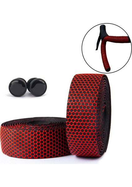 Kahverengi Tarzı Yol Bisikleti Anti-Kayma Silika Jel Eva Şok Emme Direksiyon Bandı Bisiklet Sapı Sarımı Uç Takma Aksesuarları (Yurt Dışından) modelleri