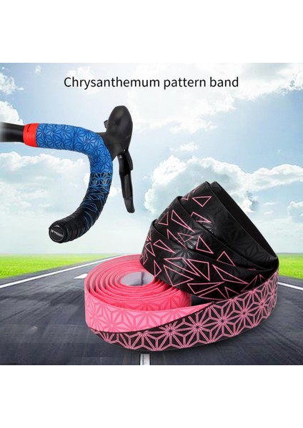 Yeşil Siyah Tarzı Chrysanthemum Desenli Bisiklet Direksiyon Tutma Bandı - Dayanıklı ve Güvenilir Ter Emici Bisiklet Direksiyon Tutma Bandı (Yurt Dışından) fırsatları
