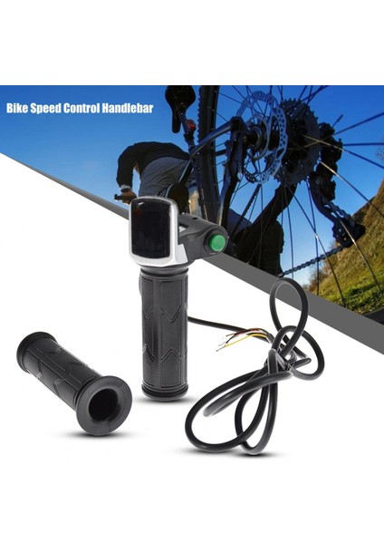 48V Tarzı 36V 48V Elektrikli Bisiklet Scooter Motosiklet E-Bisiklet Hız Gaz Kolu Gaz Kelebeği Akseleratör Twist Kavrama Seyahat Fonksiyonu (Yurt Dışından) fırsatları