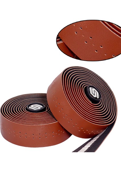 Drak Brown Stili Bisiklet Vintage Delikli Direksiyon Kayışı Deri Şok Emici Kaymaz Konfor Uzatılmış Yol Bisikleti Direksiyon Kayışı (Yurt Dışından) fırsatları