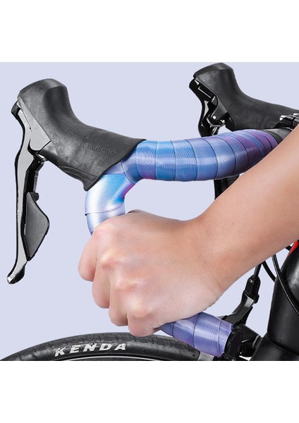 Gök Mavisi Tarzı Bisiklet Gradyanı Direksiyon Bandı 5d Şok Emici ve Kaymaz Direksiyon Bandı Yol Bisikleti Askı Direksiyon Takımı Binme Ekipmanları (Yurt Dışından) fırsatları