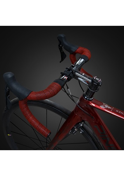 Drak Brown Stili Yol Bisikleti Anti-Kayma Silika Jel Eva Şok Emme Direksiyon Bandı Bisiklet Sapı Sarımı Uç Takma Aksesuarları (Yurt Dışından) fırsatları