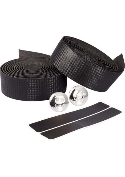 Siyah Stil 2 Adet Bisiklet Direksiyon Bandı Yol Bisikleti Kaymaz Kolu Kayışı Açık Sürme (Yurt Dışından)