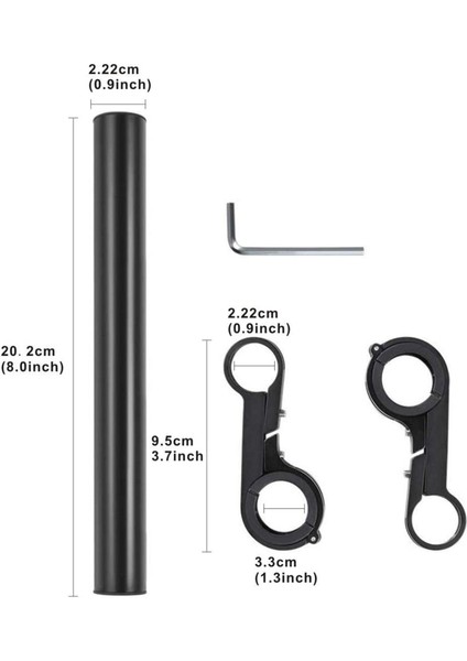 10CM Mavi Tarzı Bisiklet Direksiyon Uzatma Braketi Genişletme Rafı Çok Fonksiyonlu Işık Metre Standı Bisiklet Alüminyum Braket Bisiklet Ekipmanı (Yurt Dışından) indirimleri