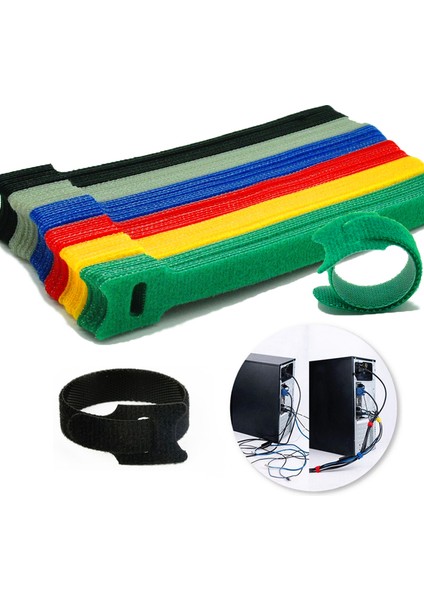 30 Adet Yeşil Tarzı Yeniden Kullanılabilir Kablo Bağları Renkli Plastikler Naylon Döngü Sarım Fermuar Demet Bağları T-Tipi Kablo Bağı Tel (Yurt Dışından) fiyatları