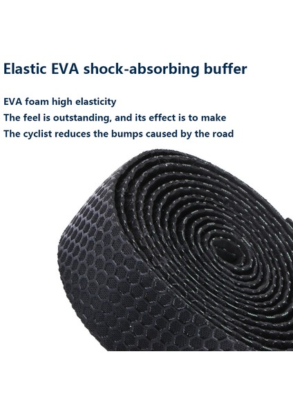 Siyah Stil Yol Bisikleti Kaymaz Silikon Jel Eva Şok Emici Direksiyon Bandı Su Geçirmez Bisiklet Sarma Uç Fiş ile Bisiklet Direksiyon Bandı (Yurt Dışından) fiyatları