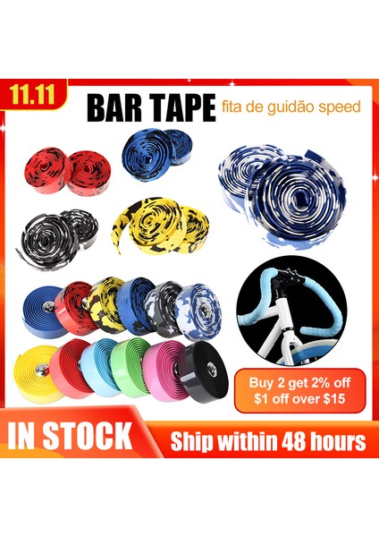 Sarı Stil Bisiklet Direksiyon Bandı Sünger Bisiklet Direksiyon Tutma Kolu Kaymaz Bisiklet Direksiyon Bandı Çoklu Kamuflaj Tutma Kayışı (Yurt Dışından) fırsatları