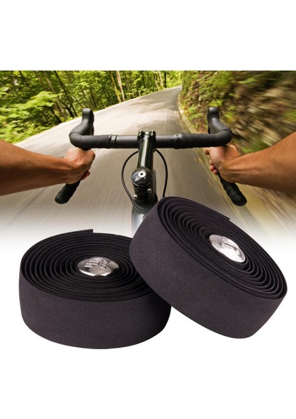 Siyah Stil Bisiklet Gidon Bandı 2 Adet Bisiklet Şerit Bandı Nefes Alabilir Şok Emici Iyi Korumalı Bisiklet Tutma Bandı (Yurt Dışından) fiyatları