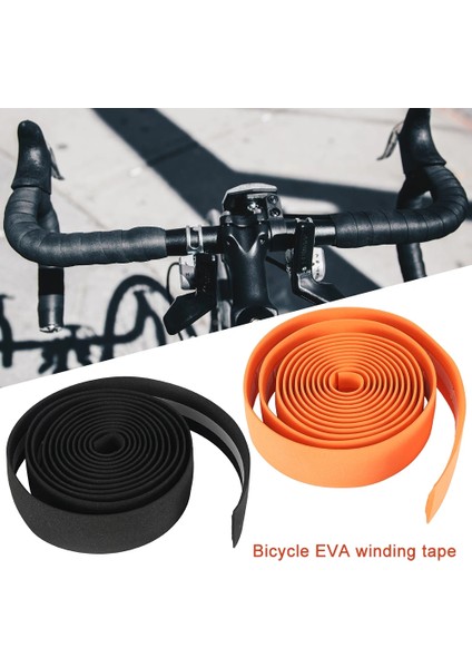 Siyah Stil Bisiklet Gidon Bandı 2 Adet Bisiklet Şerit Bandı Nefes Alabilir Şok Emici Iyi Korumalı Bisiklet Tutma Bandı (Yurt Dışından) indirimleri