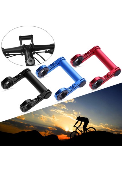 Mavi Stil 10CM Bisiklet Işık Tutucu Bisiklet Direksiyon Uzatması Lamba Telefon Montaj Standı Bisiklet Alüminyum Alaşımlı Işık Braketi (Yurt Dışından) fiyatları