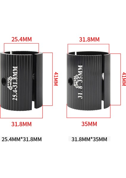 25,4 Ila 31,8 mm Altın Stili Muqzı 1 Çift Bisiklet Direksiyon Çevirme Açıklığı Ayar Adaptörü Mtb Yol Bisikleti Redüktörü (Yurt Dışından) indirimleri