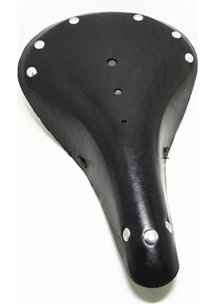 Siyah Stil Klasik Bisiklet Koltuğu Saf Dana Derisi Bisiklet Sele Açık Havada Rahat Vintage Sadel Bisiklet Yaylı Koltuk Yastığı (Yurt Dışından)