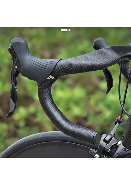 Siyah Stil 1 Çift Bisiklet Direksiyonu Pu Karbon Kayışlı Eva Kaymaz Şok Emici Kayış Hız Yol Bisiklet Aksesuarları Bicicletas (Yurt Dışından) fırsatları