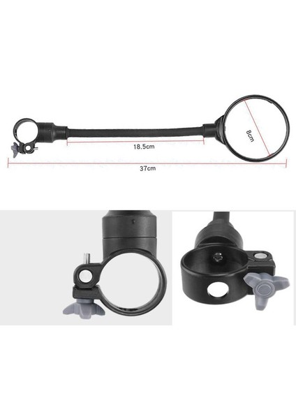 No.1 Stili Uzun Hortum Bisiklet Arka Görüş Aynası Ayarlanabilir 360 Derece Geniş Açılı Konveks Ayna Mtb Direksiyon Aynası Bisiklet Aksesuarları (Yurt Dışından) indirimleri