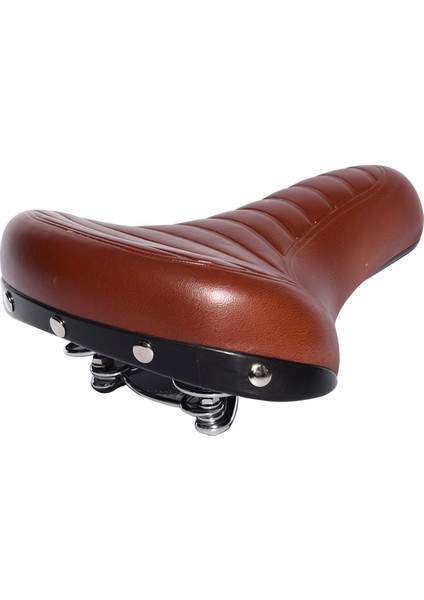 C2 Tarzı Rahat Yol Bisiklet Koltuğu Yumuşak Geniş Kalın Deri Ped Yaylı Vintage Beyaz Siyah Pedal ile Bisiklet Sele Bisiklet Parçaları (Yurt Dışından)