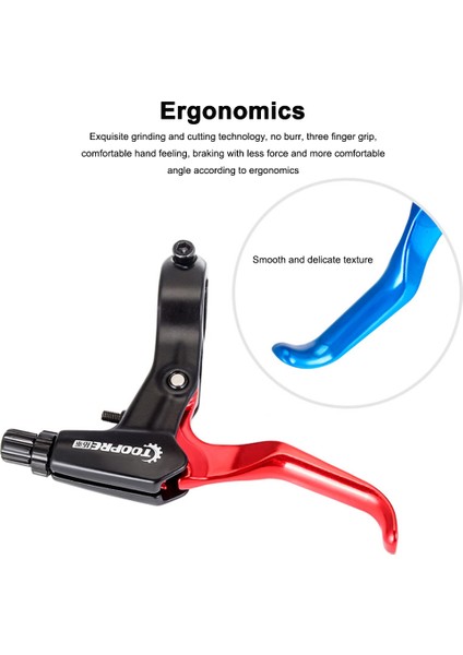 Mavi Stil Toopre 1 Çift Evrensel Alüminyum Alaşım Dağ Bisikleti Fren Kolu Kolu Bisiklet Debriyaj Kavrama Direksiyonu Mtb Yol Katlanır Bisiklet Için (Yurt Dışından) indirimleri