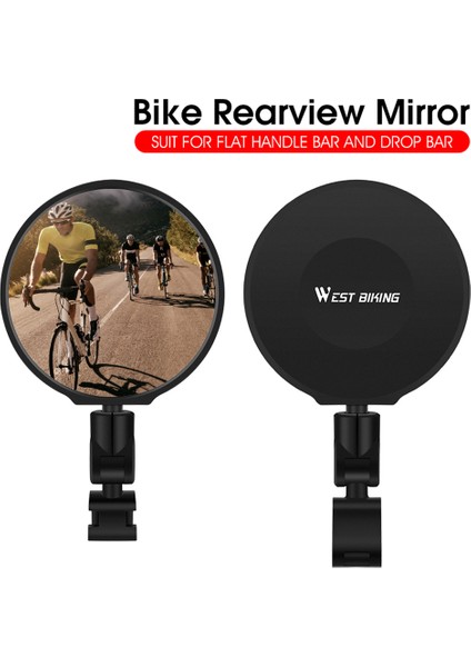 Siyah Stil Bisiklet Aynası Geniş Açılı Konveks Arka Görüş Aynası Yol ve Mtb Bisikletler Için Dönebilen Güvenlik Bisiklet Direksiyon Aynası Yeni (Yurt Dışından) modelleri