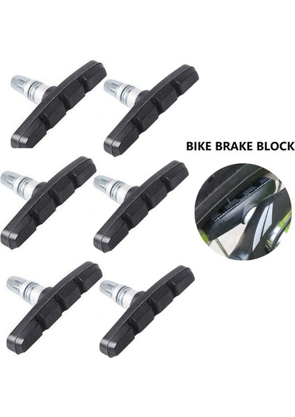 2 Adet Fren Bloğu Stili Bisiklet Fren Blokları Kauçuk Bisiklet Parçası Araçları Mtb Dağ Yol Bisiklet Hafif V-Fren Ayakkabı Pedleri Bisiklet Aksesuarları (Yurt Dışından) fırsatları