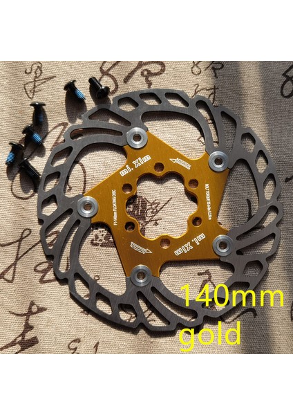 140MM Altın Tarzı Yeni Fren Diski Pedleri mm Bisiklet Fren Diskleri Mtb Soğutma Float Disk Fren Bisiklet Aksesuarları Float Fren Disk Pedleri (Yurt Dışından)