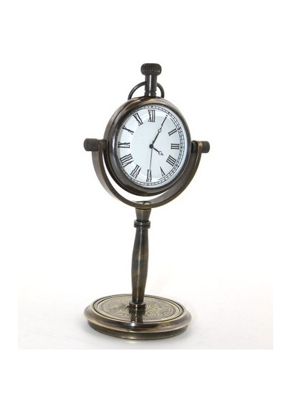 Masa Üstü Pirinç Saat Model 1