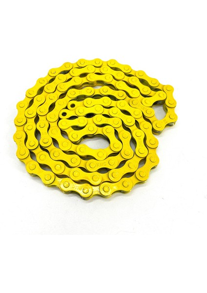 Sarı Stil Tek Hızlı Zincir Biciklet Bmx Zincir 98L Şehir Retro Bisiklet Üç Tekerlekli Zincir Kırmızı Pembe Altın Turuncu Mavi Sarı (Yurt Dışından)