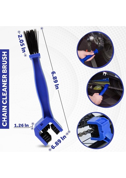 Mavi Stil Motosiklet Zincir Fırçası Bisiklet Temizleme Fırçası Temizlik Elektrikli Araç Araçları Fırça Zincir Fırçası Debriyaj Fırçası Yıkayıcı (Yurt Dışından) modelleri