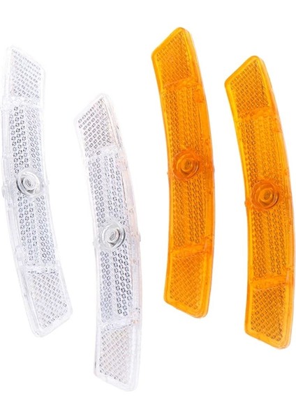 No.1 Stili 2 Adet Vintage Klips Tekerlek Jant Plastik Güvenlik Uyarı Bisiklet Spoke Tüp Reflektör Yansıtıcı Levha Spoke Reflektörü (Yurt Dışından)