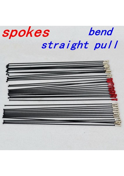 Viraj 268MM 12 Adet Stil Dağ Yolu Bisikleti Çelik 45# 14G Eğri Jant Sapları Siyah Renk Yüksek Mukavemetli Bisiklet Paslanmaz Çelik Düz Çekme Alaşım Nipel (Yurt Dışından) fiyatları