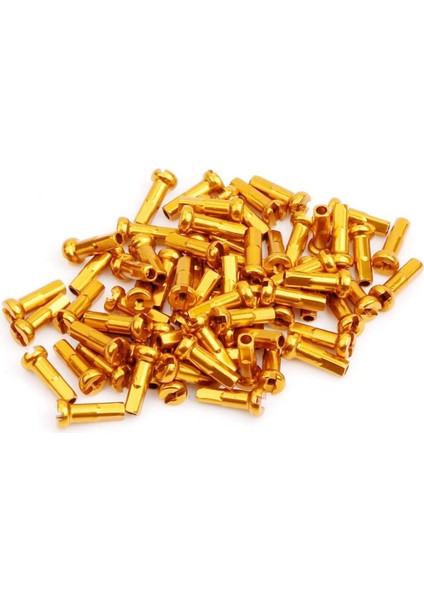 Altın Tarzı 14G * 14MM Için Dağ Bisikleti Jant Nipel Çelik Jant Nipel Dağ Bisikleti Jant Kapağı (Yurt Dışından)