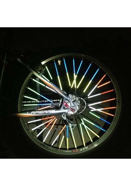 Mavi Stil Bisiklet Yansıtıcı Stickerlar Mtb Yol Bisikleti Gece Bisikleti Tekerlek Jant Reflektör Tüpleri Şerit Dış Mekan Bisiklet Işıkları Aksesuarları (Yurt Dışından)