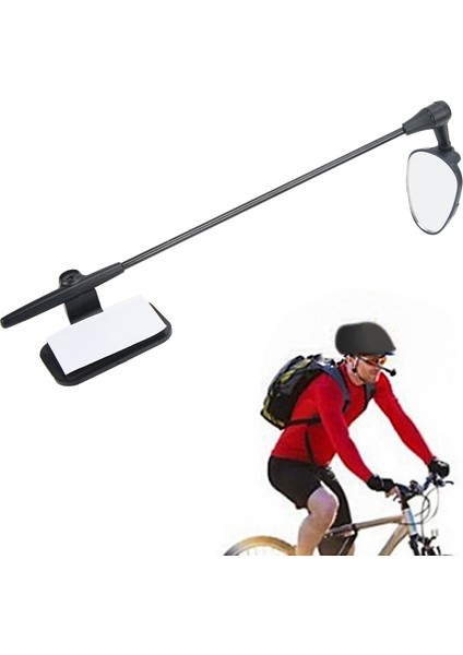 360 Derece Ayarlanabilir Bisiklet Arka Görüş Aynası Güvenlik Yansıtıcı Mtb Yol Bisikleti Bisiklet Universal Pro Kask Bisiklet Aynası (Yurt Dışından)