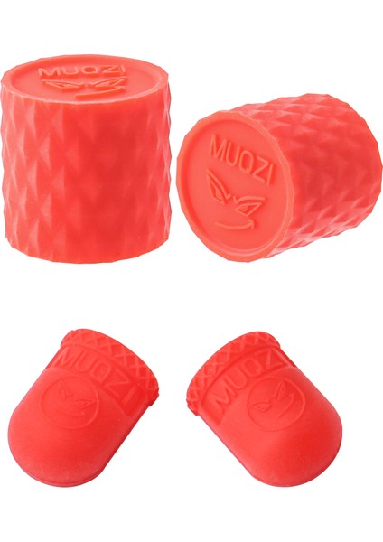 Kırmızı Stili Ayarla Muqzı Direksiyon Bandı Koruyucu Kılıf Yol Bisikleti Fren Kolu Vites Kolu Koruyucu Halka Çift Kontrol Kolu Anti-Çizik Sabit (Yurt Dışından)