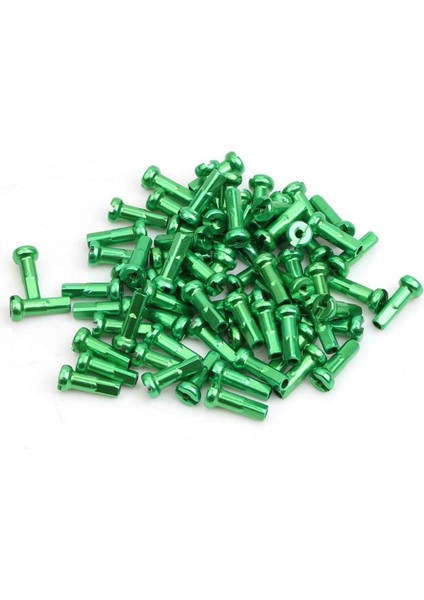 Yeşil Stil 14G * 14MM Için Dağ Bisikleti Jant Nipel Çelik Jant Nipel Dağ Bisikleti Jant Kapağı (Yurt Dışından)