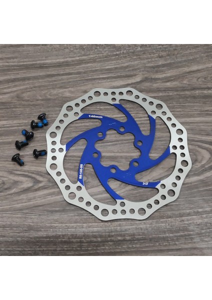 140MM Mavi Tarz R6 Paslanmaz Çelik Fren Disk Rotoru Mtb Rota Diski Bisiklet Fren Diski Vida (Yurt Dışından)