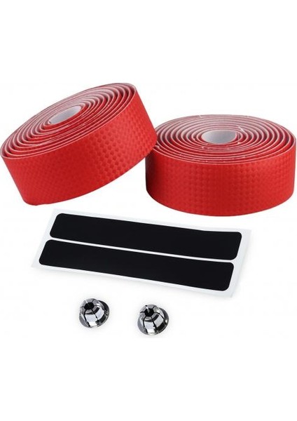 Kırmızı Stil 2 Adet Yol Bisikleti Direksiyon Kaymaz Kayış Karbon Fiber Esnek Bisiklet Direği Yapışkan Bantları Bisiklet Aksesuarları (Yurt Dışından)
